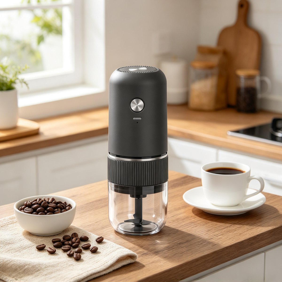 ☕ Coffee Grinder | Metal Kitchen Counter | Brewers Adjustable Precision