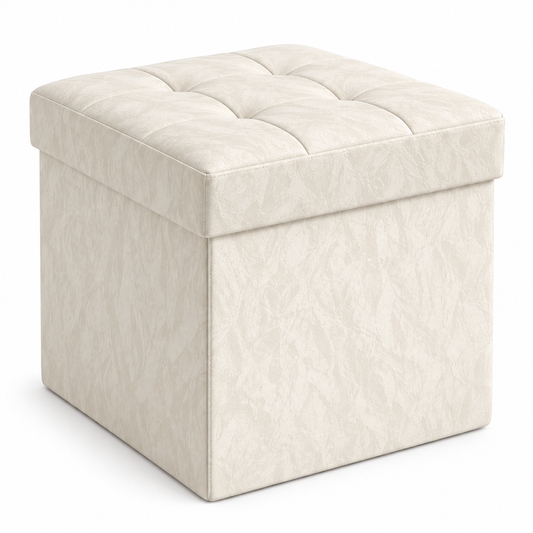🪑 Storage Ottoman | PU Leather Livingroom | Families Tufted Comfort ONE CUBE. FOUR JOBS.