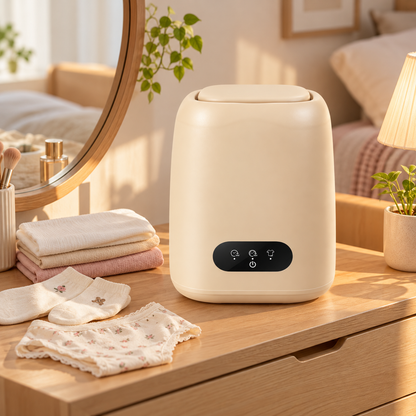 🧦 Mini Washer | Plastic Bedroom Laundry | Students Compact Cleaning