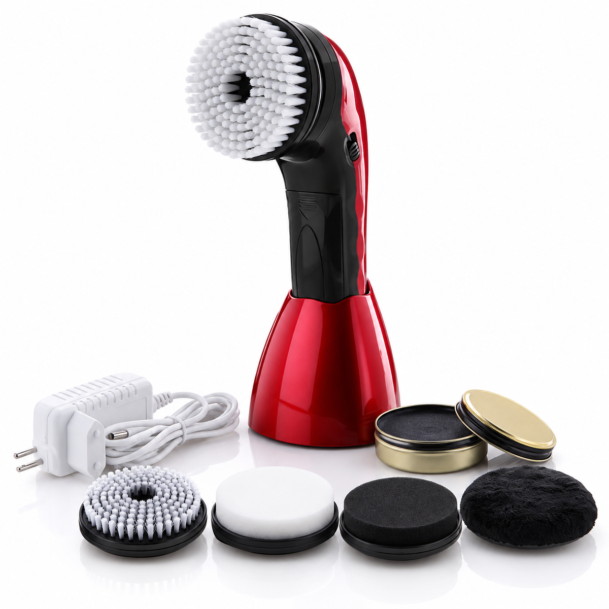 👞 Electric Shoe Polisher | Plastic Home | Professionals Multi-Brush Shine