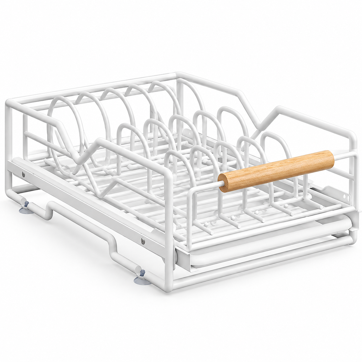 🍽️ Pull-Out Dish Rack | Steel Cabinet | Families Sliding Storage