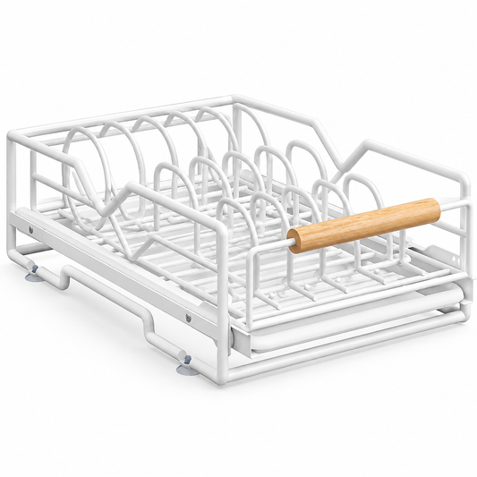 🍽️ Pull-Out Dish Rack | Steel Cabinet | Families Sliding Storage