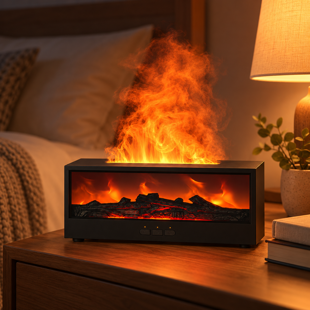 🔥 Flame Humidifier | ABS Bedroom | Homebodies Realistic Fireplace Glow