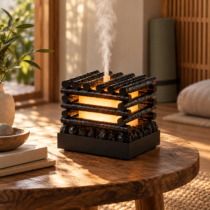 🪵 Aroma Diffuser | Faux-Wood Teahouse | Hosts Flickering Campfire Glow Task 2 — Landing Page Copy