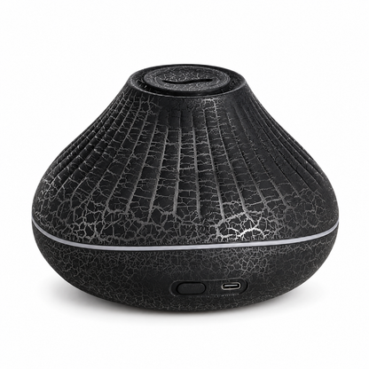 🔥 Aroma Diffuser | Crackle-Finish Living Room | Couples Flame Ambience