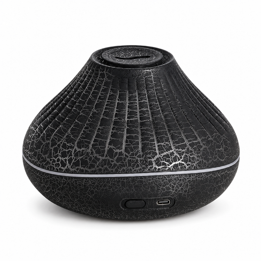 🔥 Aroma Diffuser | Crackle-Finish Living Room | Couples Flame Ambience
