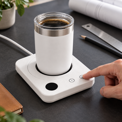 ☕ Mug Warmer | Metal Desktop | Coffee Lovers Steady Heat