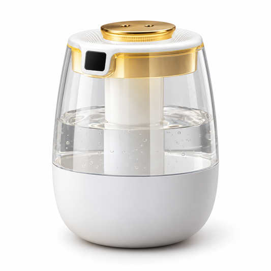 💧 Mist Humidifier | Clear-Tank Bedroom | Homeowners | Ambient Golden Glow