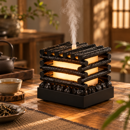 🪵 Aroma Diffuser | Faux-Wood Teahouse | Hosts Flickering Campfire Glow Task 2 — Landing Page Copy