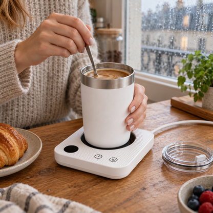 ☕ Mug Warmer | Metal Desktop | Coffee Lovers Steady Heat