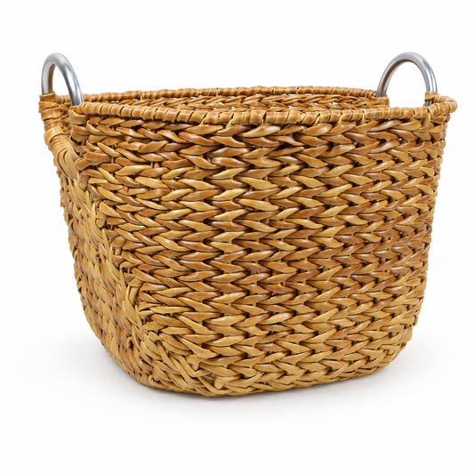 🧺 Laundry Basket | Woven Rattan Bathroom | Families Spacious Storage