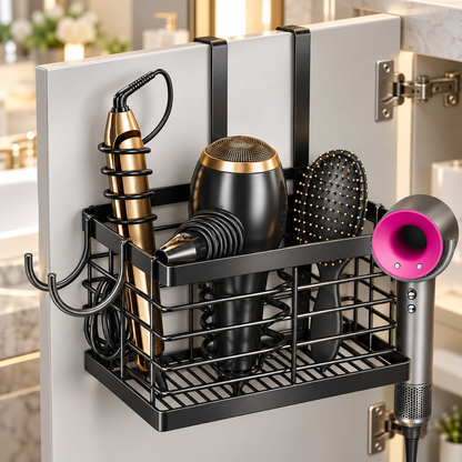 🖤 Hair Organizer | Metal Bathroom | Beauty Lovers Space-Saving Storage