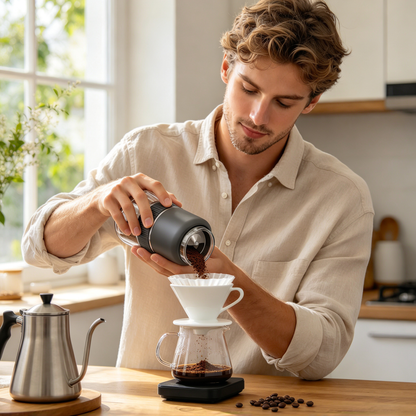 ☕ Coffee Grinder | Metal Kitchen Counter | Brewers Adjustable Precision