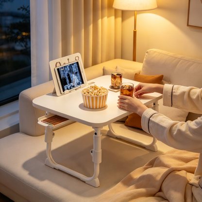 💻 Folding Laptop Desk | Mixed-Material Bedroom | Students | Adjustable Compact