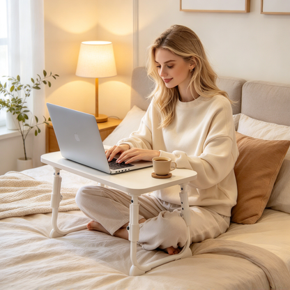 💻 Folding Laptop Desk | Mixed-Material Bedroom | Students | Adjustable Compact