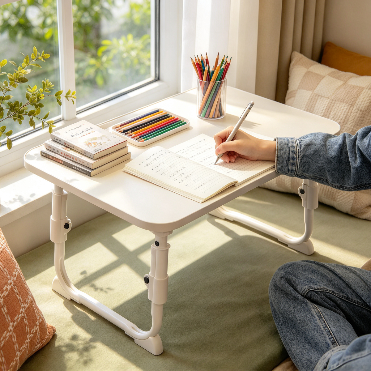 💻 Folding Laptop Desk | Mixed-Material Bedroom | Students | Adjustable Compact