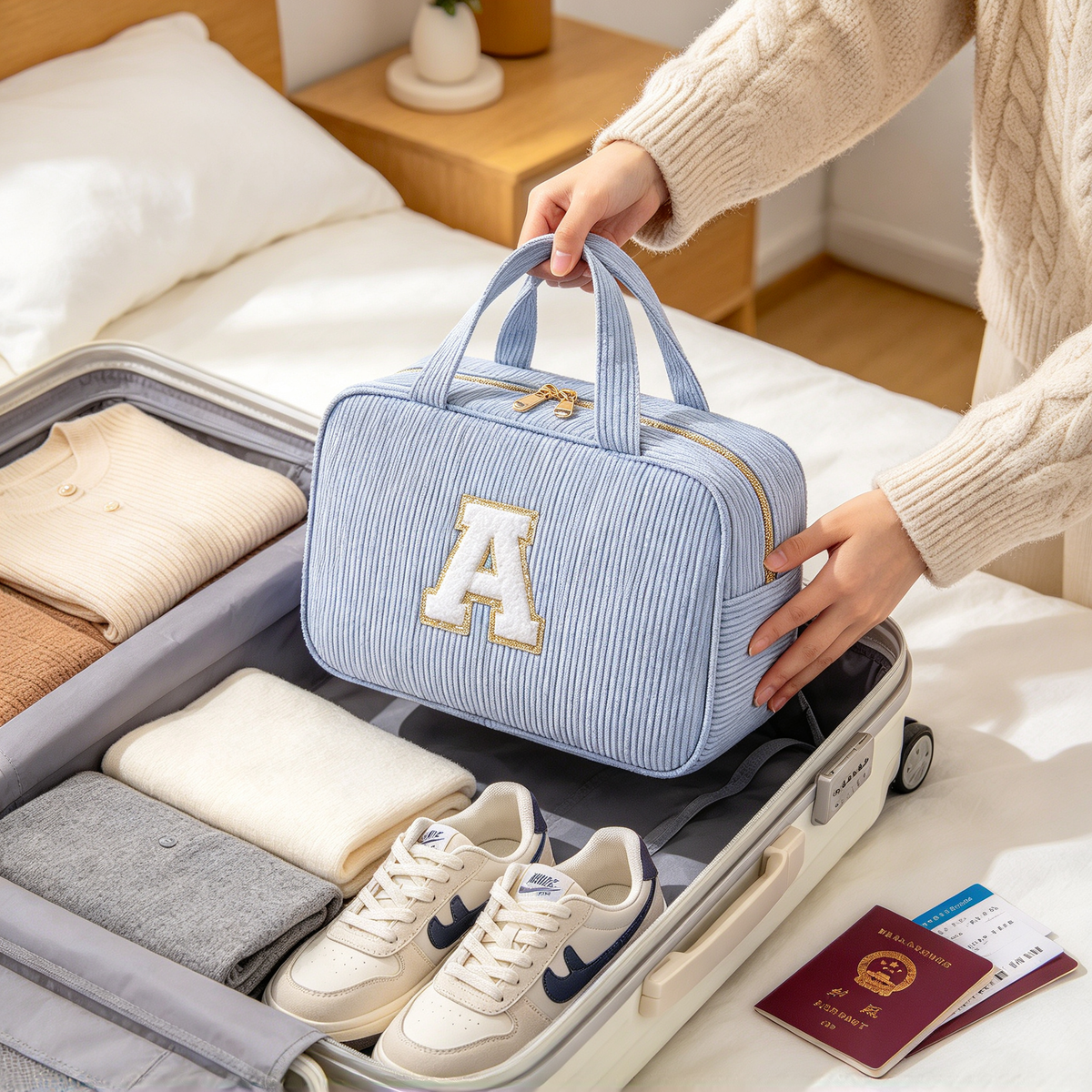 🧳 Travel Toiletry Bag | Waterproof Fabric | Bathroom Travelers Foldable