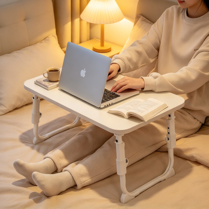 💻 Folding Laptop Desk | Mixed-Material Bedroom | Students | Adjustable Compact